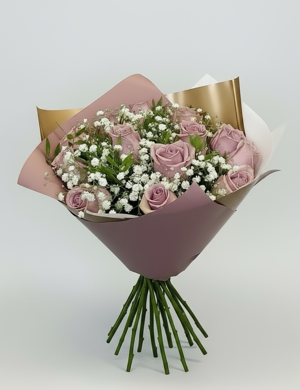 Букет с розами Сиреневые сны