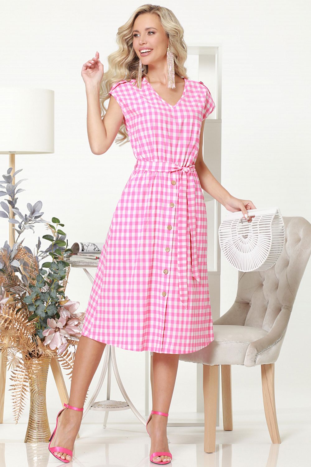 Платье Лучшие мгновения, клетка DStrend (Акция)