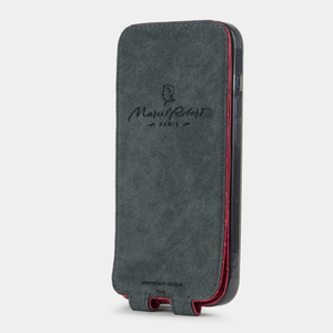 Чехол для iPhone 14 Pro из кожи крокодила, цвета красный лак