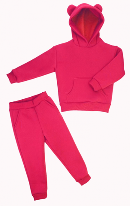 Спортивный костюм 0513/9 малина, с ушками, 3хн