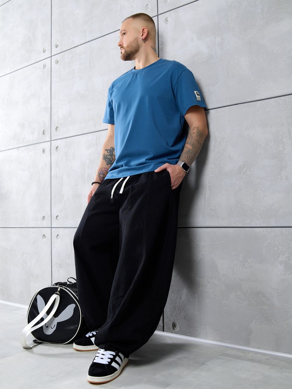 Фуфайка (футболка) мужская Арчи-1 Виотекс ИНДИГО