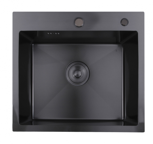 Мойка НЕРЖ  50х50  (ГРАФИТ) с дозатором  HANSEN  (1шт)