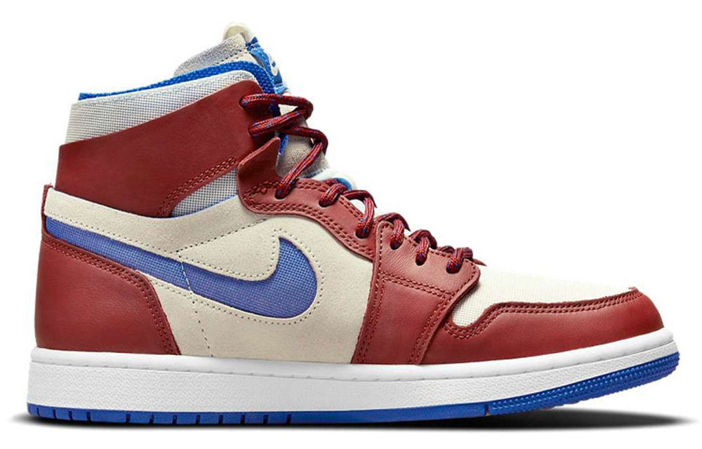 Кроссовки Jordan Air Jordan 1 High Zoom Air Cmft "Team Red" (Женская размерная сетка)