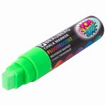 Маркер меловой "POP-ART" ЗЕЛЕНЫЙ, 15 мм, сухостираемый, для гладких поверхностей, BRAUBERG, 151542
