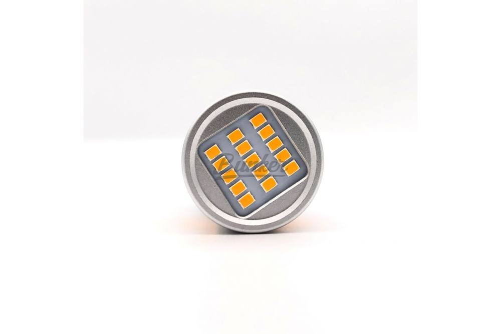 Светодиодная автомобильная LED лампа TaKiMi Premium W21W Orange CANBUS 12/24V