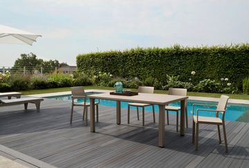 Стол пластиковый обеденный Ercole Италия цвет тортора Италия