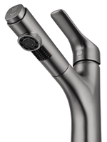 Смеситель для раковины с выдвижным изливом WONZON & WOGHAND, Темный графит (WW-AE4151-BGG)