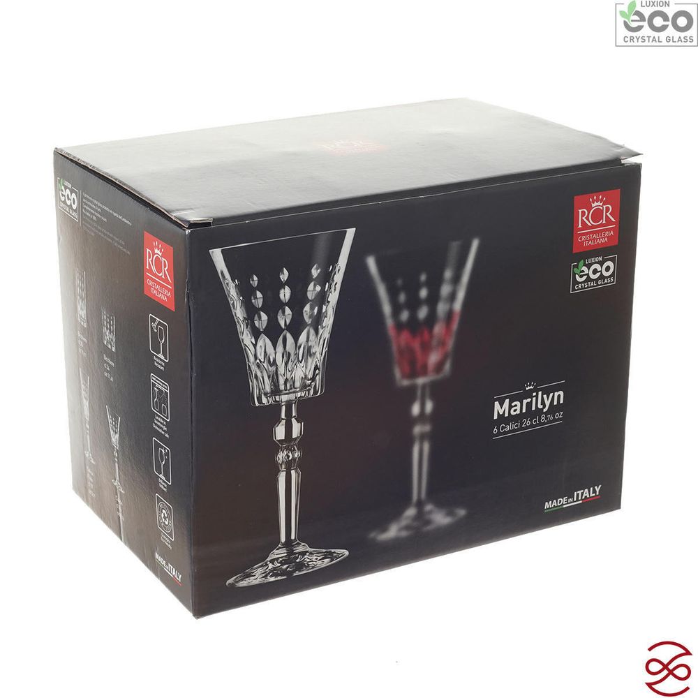 Набор фужеров для вина RCR Marilyn 260 мл (6 шт)