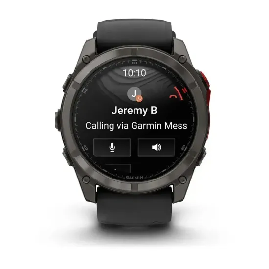 Смарт-часы Garmin Fenix 8 Pro MicroLED (51 мм) Sapphire карбоново-серый DLC титан черный/гравийно-серый 10-03380-01