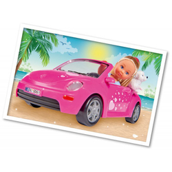 Evi LOVE - Кукла Эви в кабриолете New Beetle + Фигурка собаки 5731539