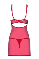 Роскошная коротенькая сорочка Rougebelle (Размер: S-M) (Цвет: красный)