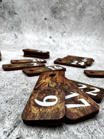 Бирки для ключей деревянные 2х5см