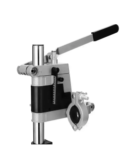 Стойка для дрели, крепление d43 мм, глубина сверления 60 мм, высота 400 мм + 3 насадки / станок для дрели