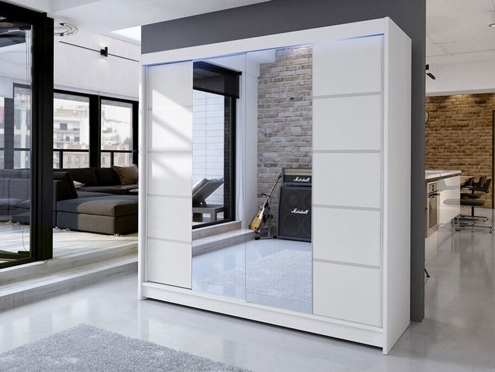 Шкаф-купе Владана 2 Белый Фасадный 0101  240*45*220