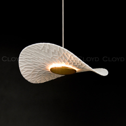 Подвесной светильник Cloyd FLOPPY P1 / Ø20 см - керамика - золото (арт.12501)