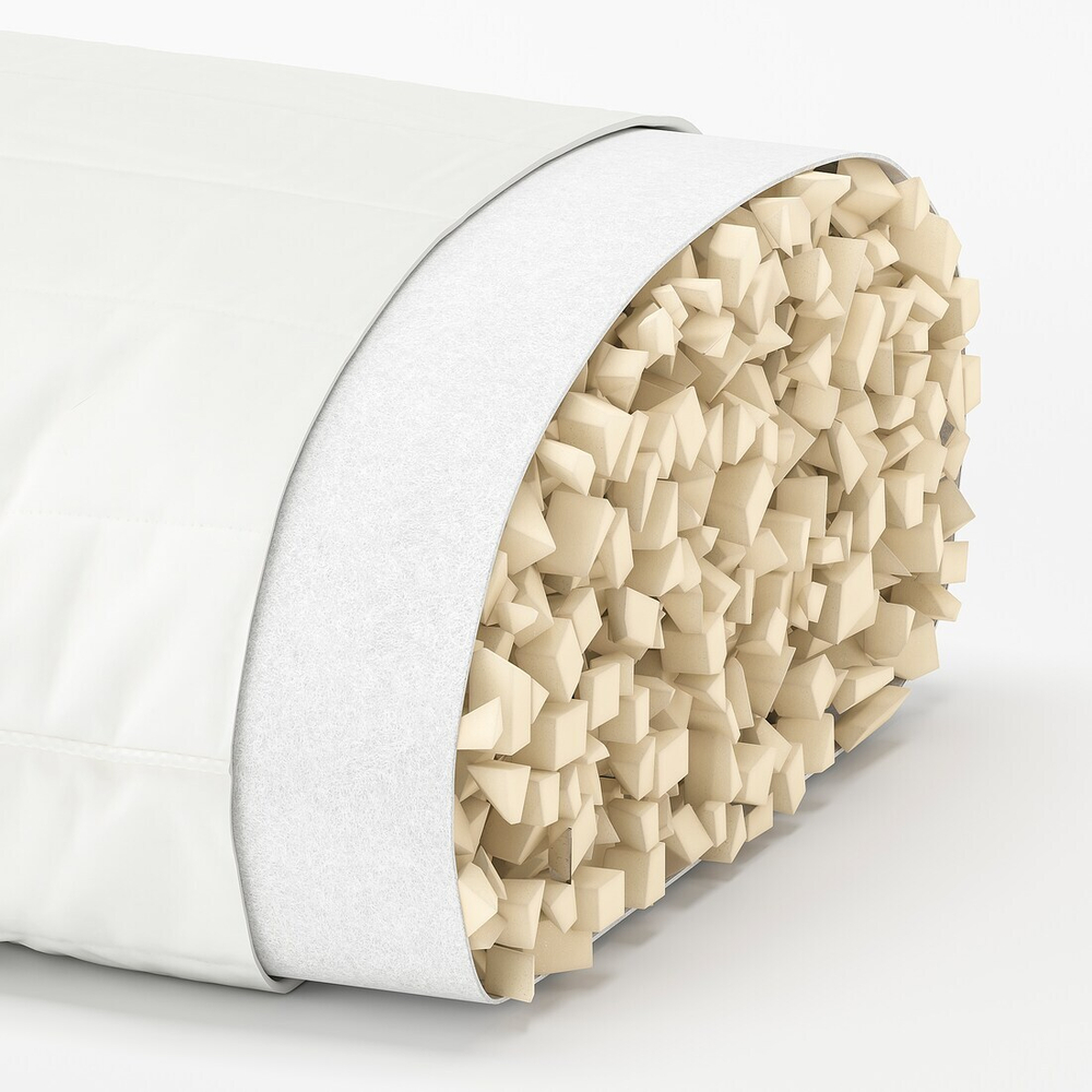 Эргономическая подушка RUMSMALVA для сна на боку/спине, белый, 50*70 см