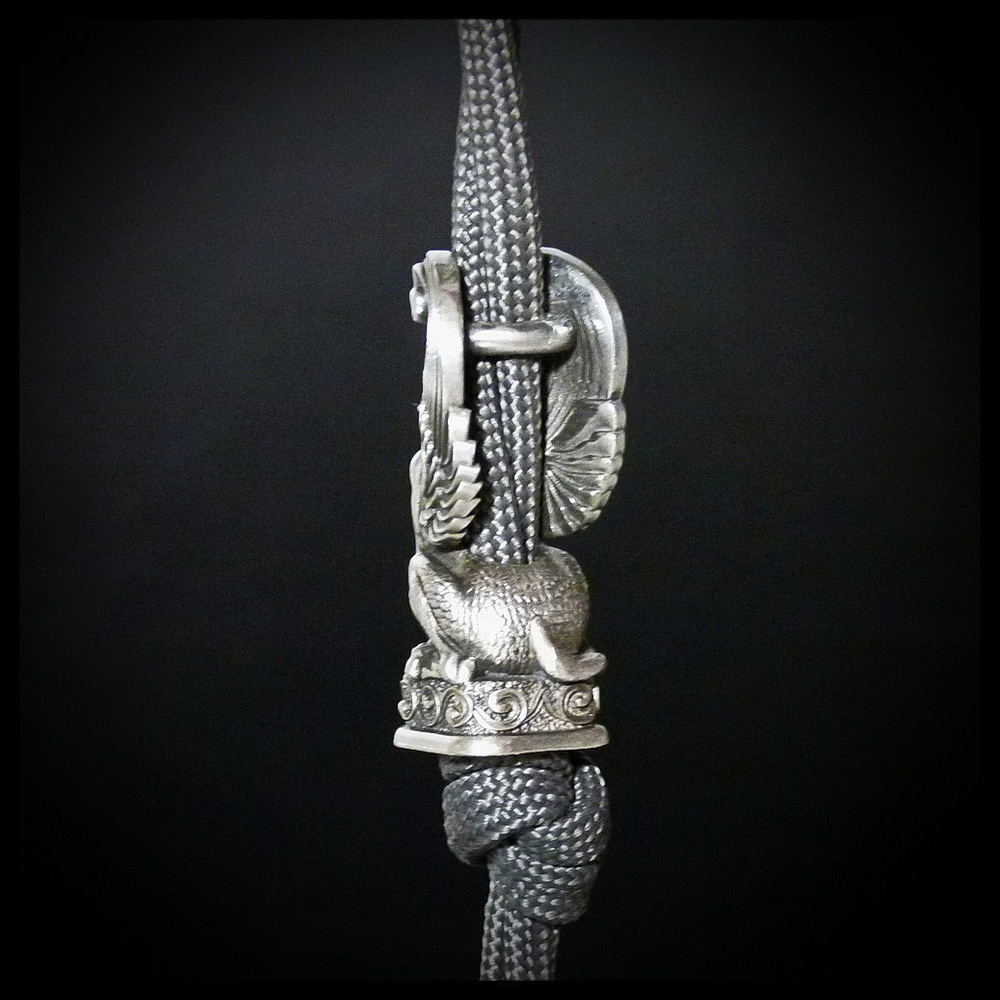 Бусина "Сфинкс" для темляков или браслетов , латунь