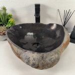 Раковина из речного камня RS-64897 47*43*14 0861