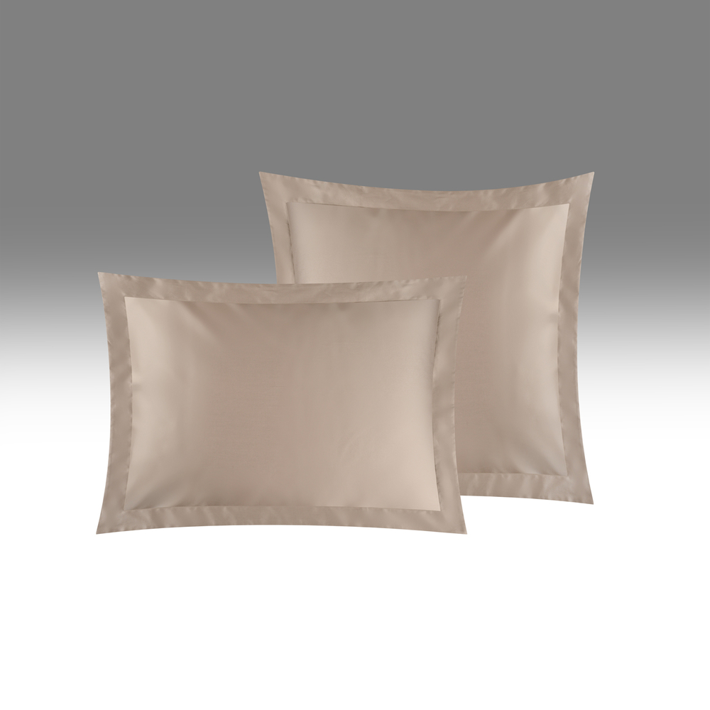 Наволочки 2шт 70x70+5 Sharmes Patra кофе с молоком однотонные