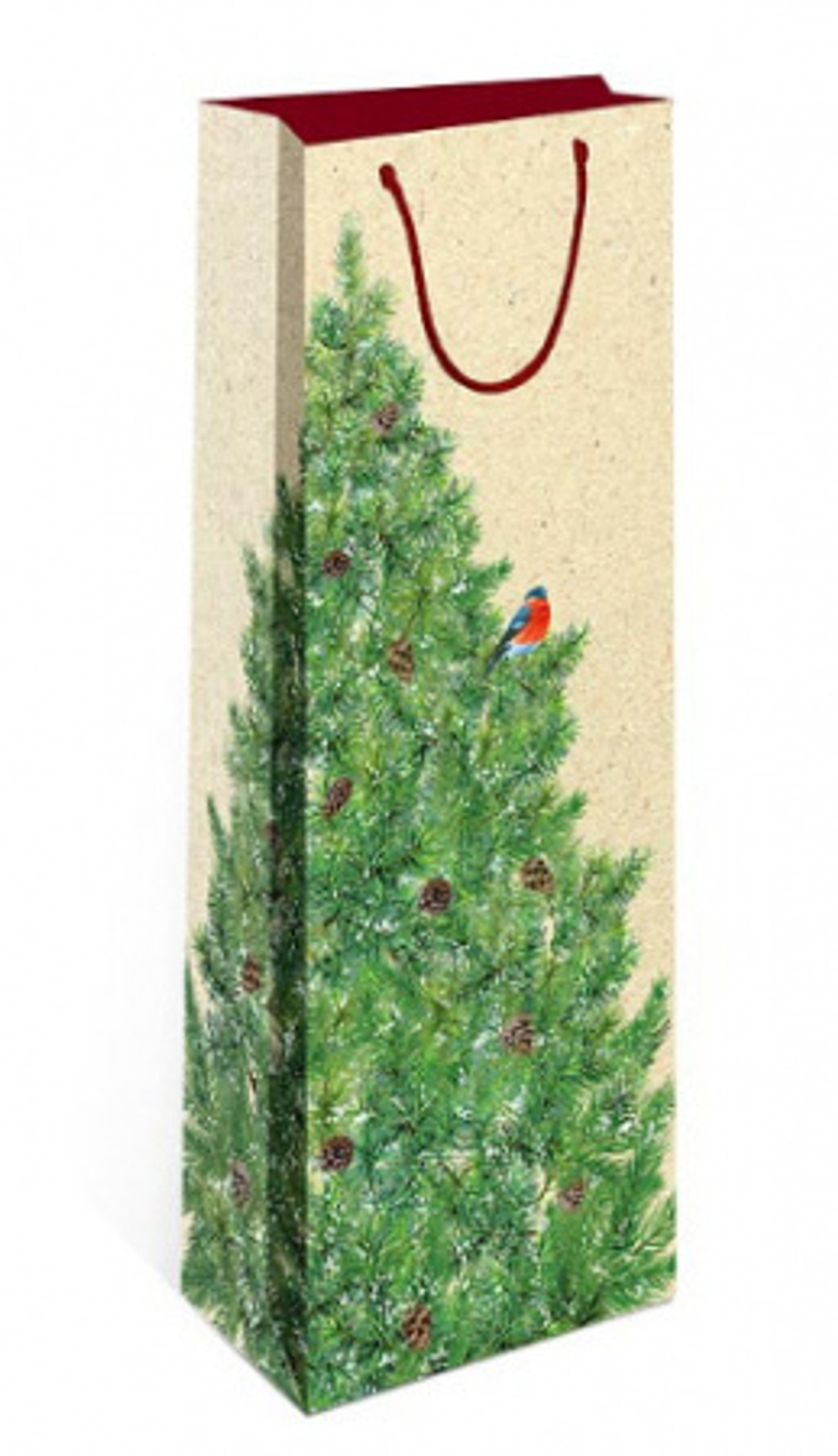 Сумка лам.12,5*36*8,5 под бутылку НГ ассорти 1шт