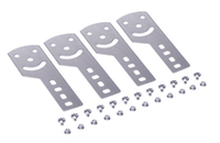 Пластина крепежная GSV H100 (4 шт.) в комплекте с метизами, необходимымидля монтажа, цинк-ламельная