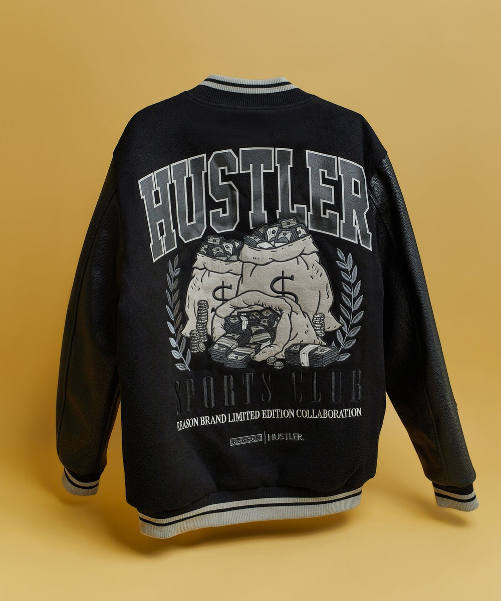 Бомбер REASON Hustler Wool Chenille Patch