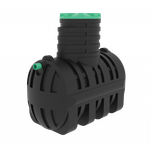 Септик переливной Мультпласт Термит Профи+ 2.5 S 2500 л. горизонтальный / 1000 л. в сутки / 5 чел. / самотечный сброс (2220x1220x2140см;116кг;черный) - арт.555455