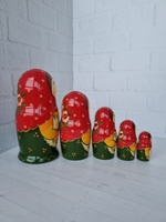 Матрешка с зайчиком 5 мест