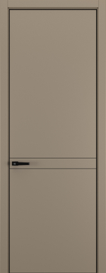 Межкомнатная дверь Zadoor Горизонт NH13 кромка ABS Black