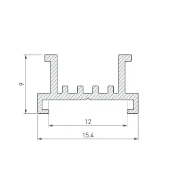 Основание для светодиодной ленты, для установки в профили 2.5м 033415 SL-LINE-2522-2500 Arlight