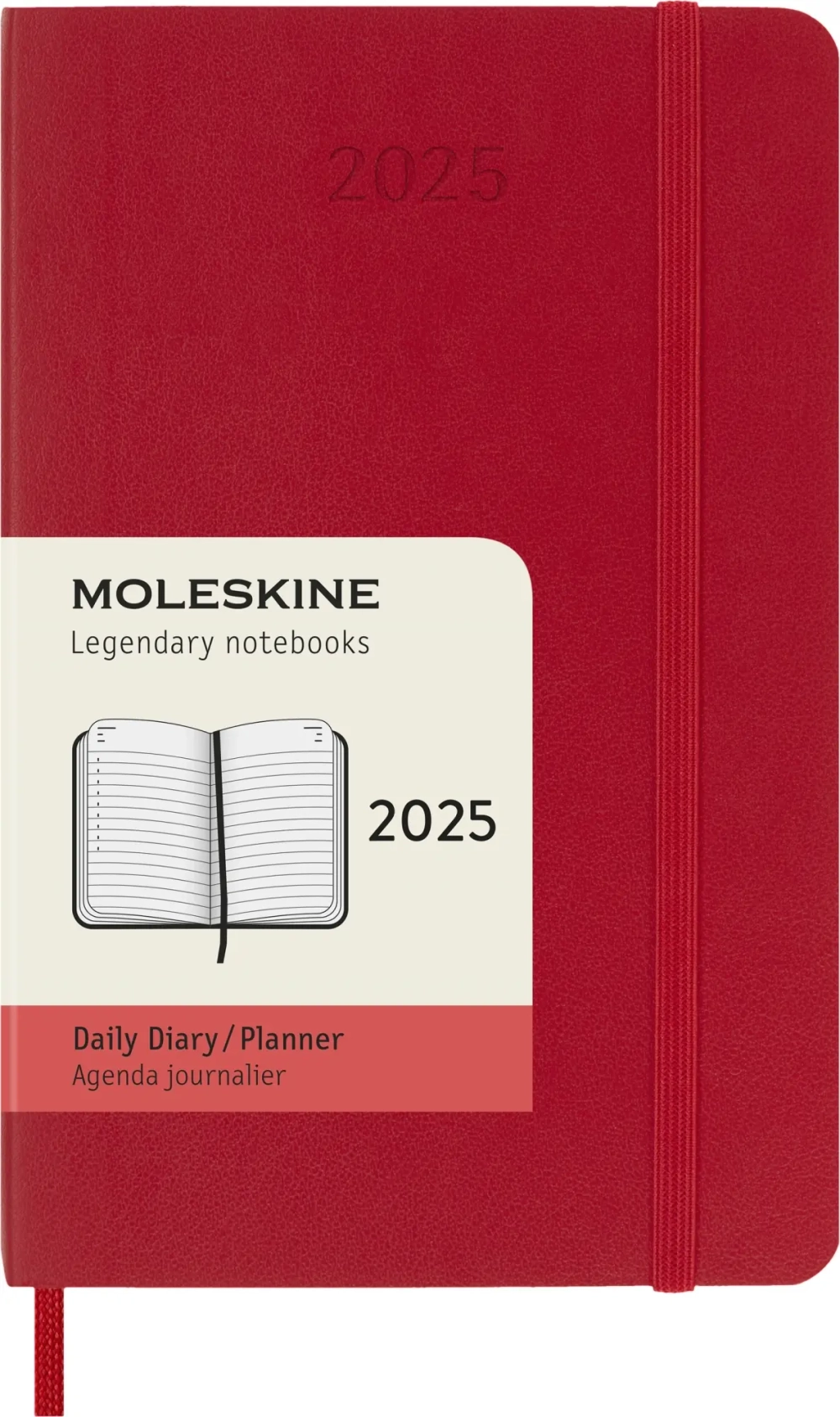 Ежедневник Moleskine (DSF212DC2) Classic Soft Pocket 90x140мм 400стр. мягкая обложка красный