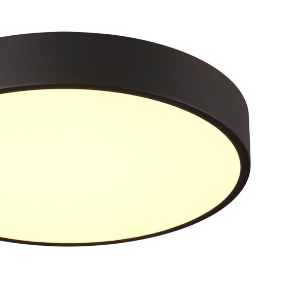 7756/48L MITRA LED SN 097 Светильник металл/акрил/черный LED 40Вт+8Вт(подсветка) 3000K D500 IP20 QUASAR