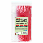 Пакеты для заморозки продуктов 1 л комплект 30 шт. с замком-застежкой (слайдер (4 штуки в упаковке)