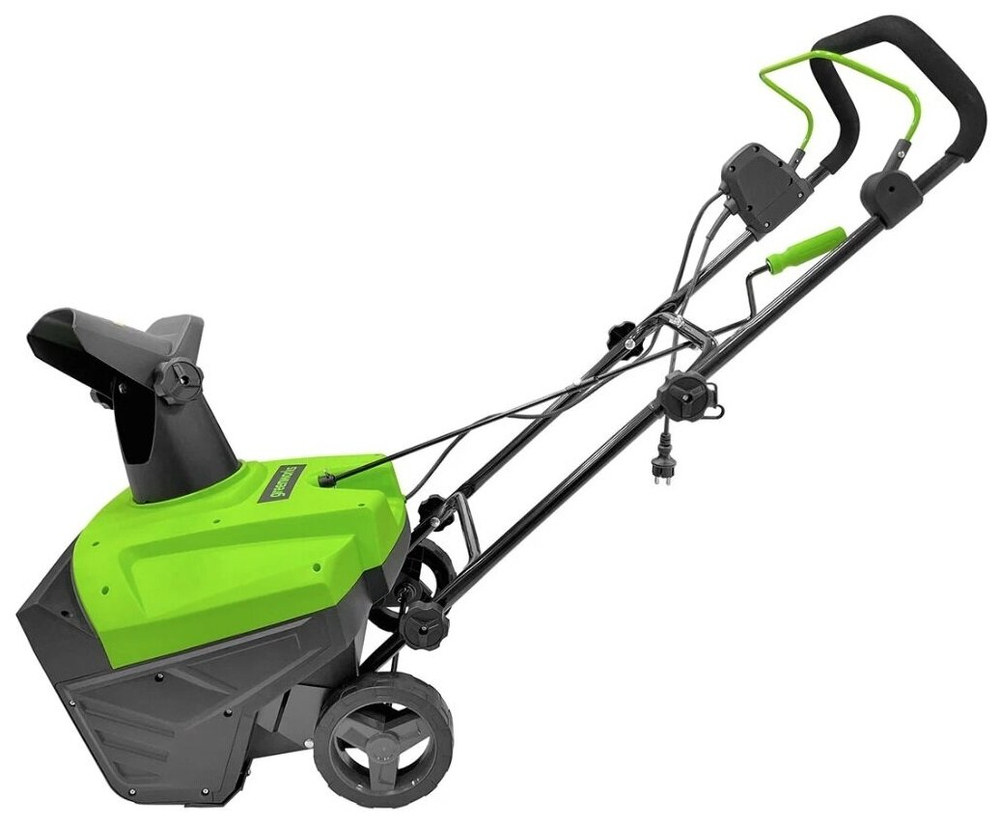 Снегоуборщик электрический GREENWORKS SN2300 2300 Вт,50 см/25см,дальность выброса7,6м (2602707)