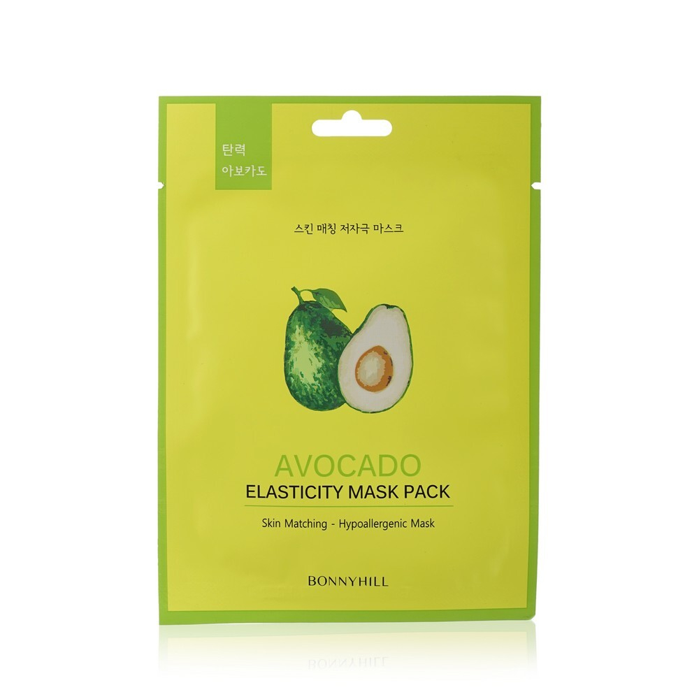 Сет 5 шт Маски тканевые с маслом авокадо BonnyHill Avocado mask, 5*23 г