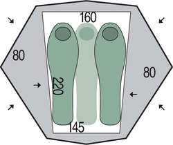 Палатка Pinguin Aero 3 DAC