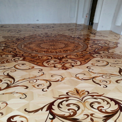 Художественный паркет розетка R-15