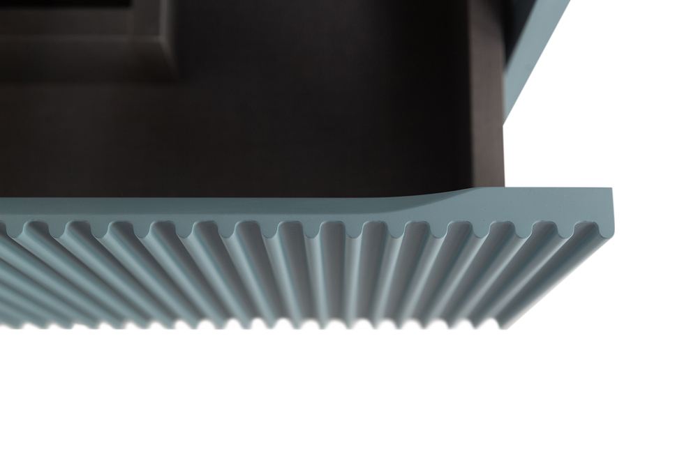 Тумба с раковиной подвесная BelBagno UNO-MINI-900-2C-SO-AO Голубой матовый, раковина белая BB-8099-3-90