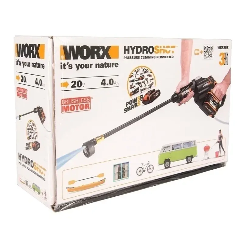 WORX WG630E аккумуляторная мойка высокого давления (1 x 4 Ач, ЗУ)