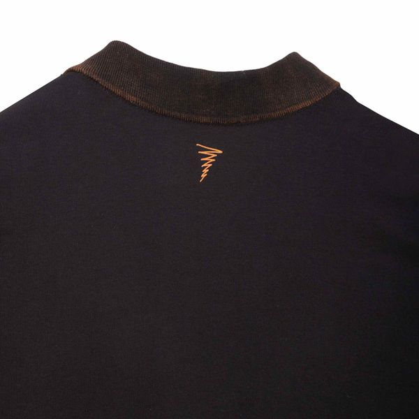 Поло Рубашка Оверсайз Черное - фото 4