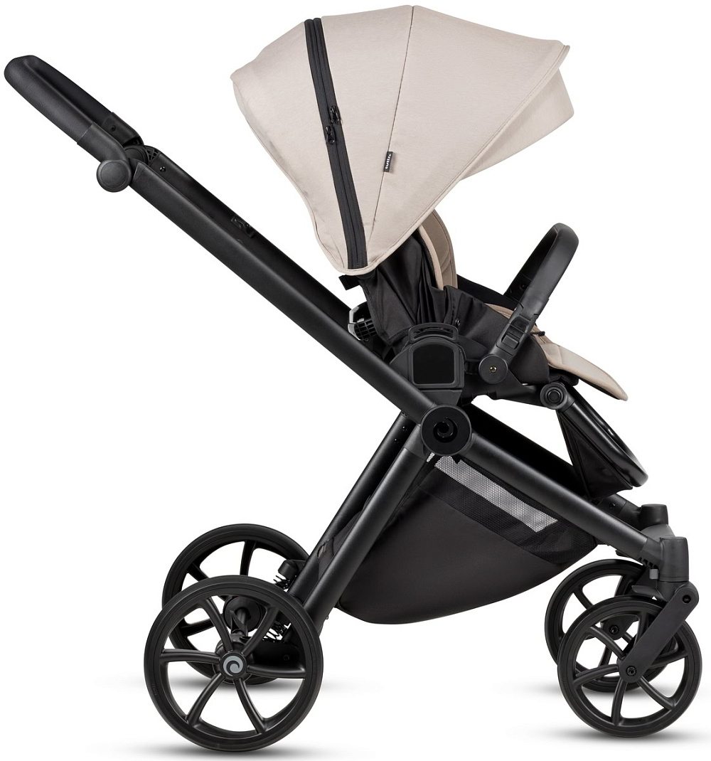 Детская коляска Tutis Mio 3 Plus Essential New 4 в 1 с автокреслом Elo Lux EduSky Black и базой 1622611 Moon Rock