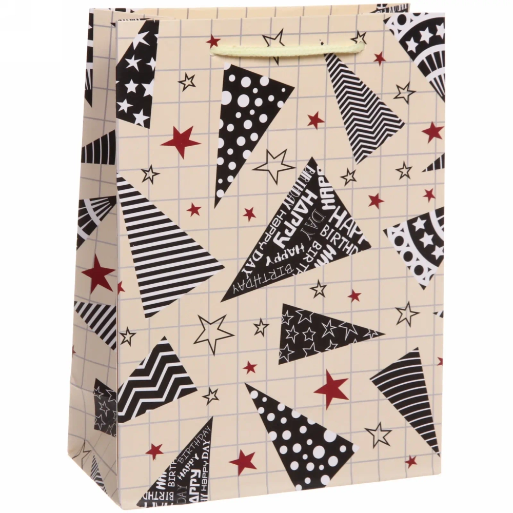 Пакет подарочный «Праздник!» 18*24*8,5 см