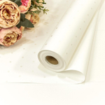 Пленка В рулоне 10 м х 58 см "Мелкий горошек" (Белый)