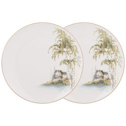 НАБОР ТАРЕЛОК ЗАКУСОЧНЫХ LEFARD "БЕРЕЗКИ" 2 ШТ. 20,5 СМ (КОР=9НАБ.)