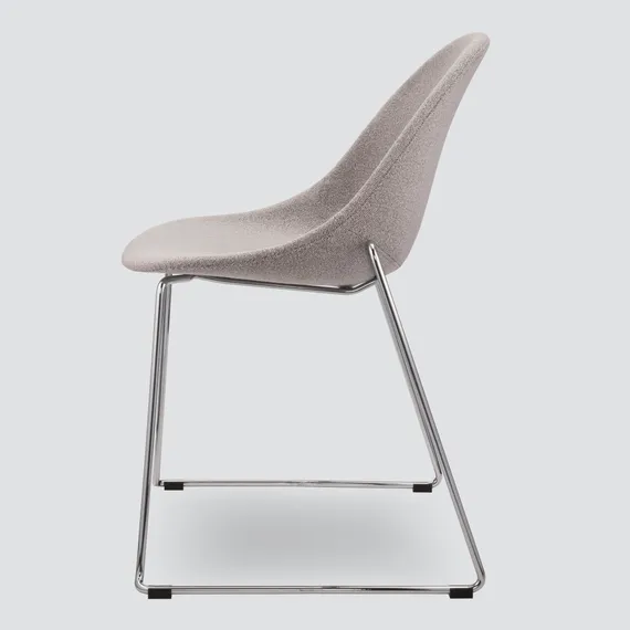 Стул Vid Soft серый, ножки хром