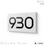 Номер на дверь 930, табличка на дверь для офиса, квартиры, кабинета, аудитории, склада, белая 120х70 мм, Айдентика Технолоджи