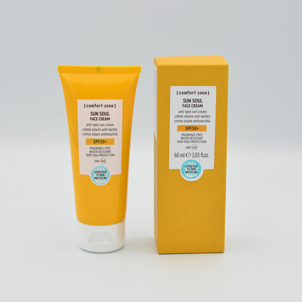COMFORT ZONE Солнцезащитный крем для лица SPF 50+ Sun Soul