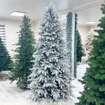 Заснеженная елка «Веста» (Литая хвоя) 210 см / 2,1 м