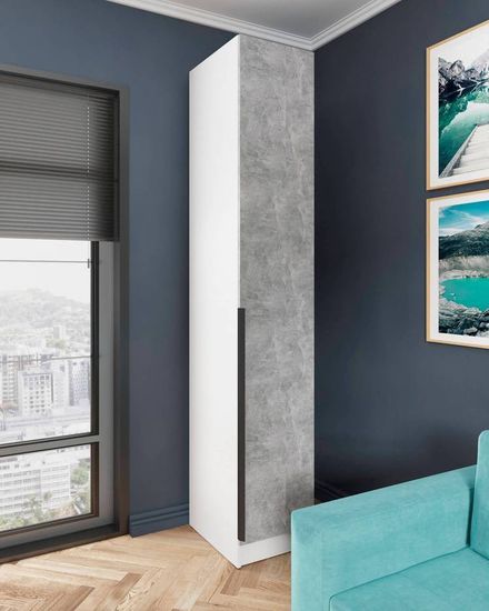 белый с тиснением поры дерева / ателье светлое