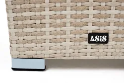 "Капучино" кашпо для цветов плетеное из искусственного ротанга, цвет бежевый